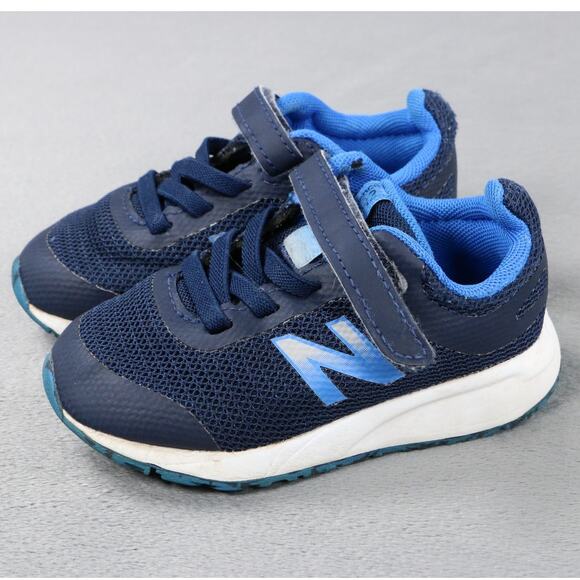 New Balance 455v2 Kids Sneakers Blue Hook & Loop Athletic Running Shoes Size 7 - Picture 9 of 9